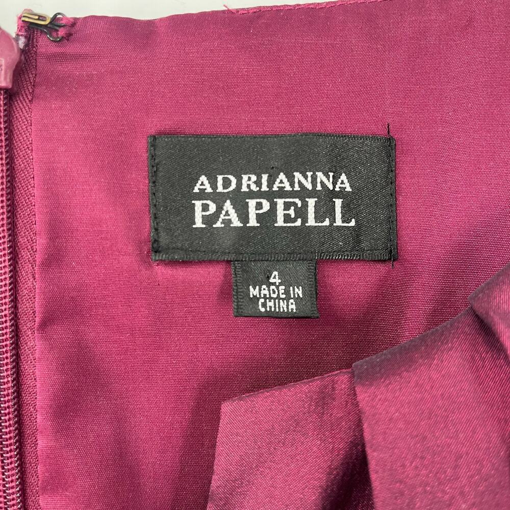 Adrianna Papell Magenta Midi Sheath Dress - Picture 10 of 14